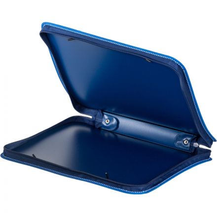 Папка-портфель пластиковая А4 синяя (270x350 мм, 1 отделение) Папка-портфель пластиковая А4 синяя (270x350 мм, 1 отделение)