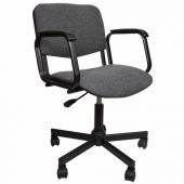 Кресло КР08, с подлокотниками, серое, КР01.00.08-102- Кресло КР08, с подлокотниками, серое, КР01.00.08-102-