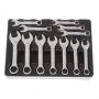 Набор ключей комбинированных укороченных,8-19мм,ложемент,12 предм.KING TONY Набор ключей комбинированных укороченных,8-19мм,ложемент,12 предм.KING TONY