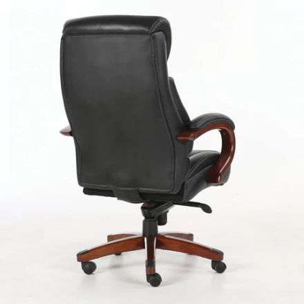Кресло из натуральной кожи BRABIX PREMIUM "Infinity EX-707", дерево, черное, 531826