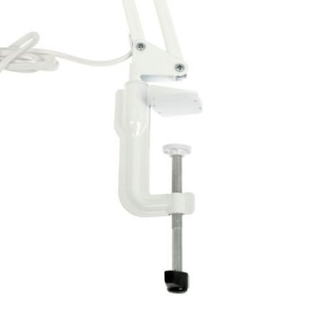 Настольная лампа светильник Бета-К на струбцине, цоколь Е27, белый Настольная лампа светильник Бета-К на струбцине, цоколь Е27, белый