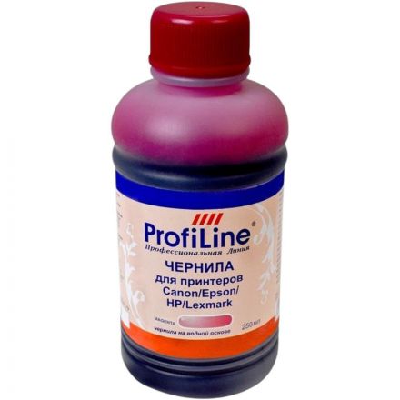 Чернила Premium для Canon/Epson/HP/Lexmark пурп. 250 мл  водн ProfiLine