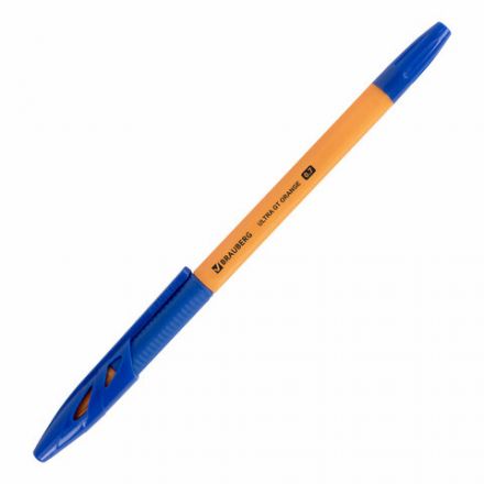 Ручки шариковые с грипом BRAUBERG "ULTRA GT ORANGE", НАБОР 10 ШТУК, СИНИЕ, 0,35 мм, блистер, 144057 Ручки шариковые с грипом BRAUBERG "ULTRA GT ORANGE", НАБОР 10 ШТУК, СИНИЕ, 0,35 мм, блистер, 144057