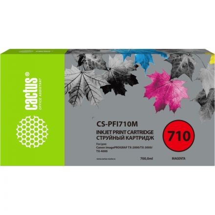 Картридж струйный Cactus CS-PFI710M пур. для Canon IPF TX-2000/3000/4000 Картридж струйный Cactus CS-PFI710M пур. для Canon IPF TX-2000/3000/4000