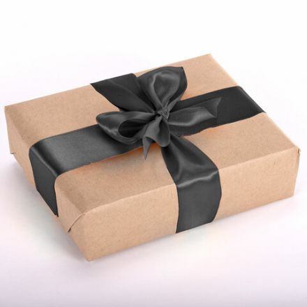 Лента атласная ширина 50 мм, длина 23 м, черная, BRAUBERG, 591520