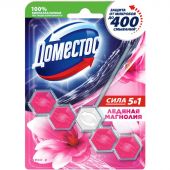 Блок для унитаза Domestos POWER 5 Ледяная магнолия 55гр на блистере