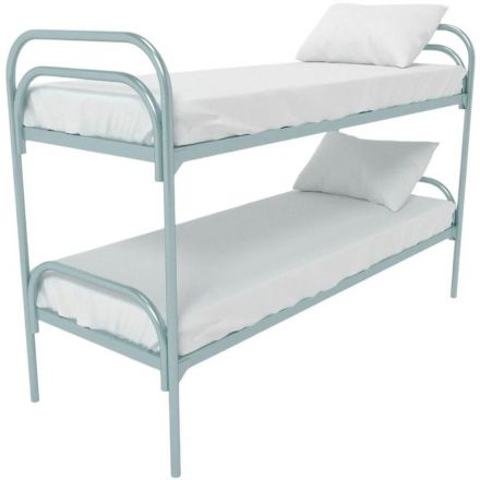 Кровать CAM_металлическая двухъярусная Стандарт+2 80х190 сетка 100х50 2 пер