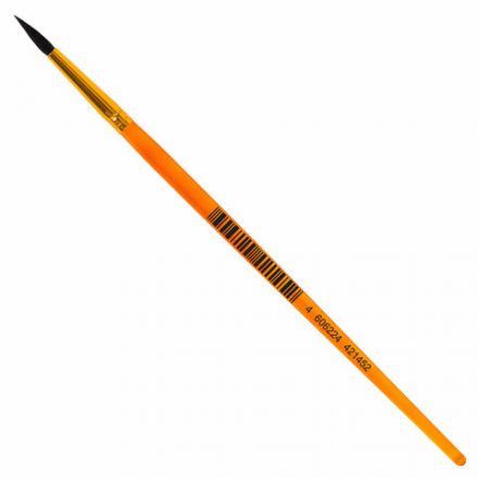 Кисть БЕЛКА, круглая, № 3, цветная ручка, ЮНЛАНДИЯ, 201054 Кисть БЕЛКА, круглая, № 3, цветная ручка, ЮНЛАНДИЯ, 201054