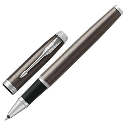 Ручка-роллер PARKER "IM Core Dark Espresso CT", корпус кофейный лак, хромированные детали, черная, 1931664 Ручка-роллер PARKER "IM Core Dark Espresso CT", корпус кофейный лак, хромированные детали, черная, 1931664