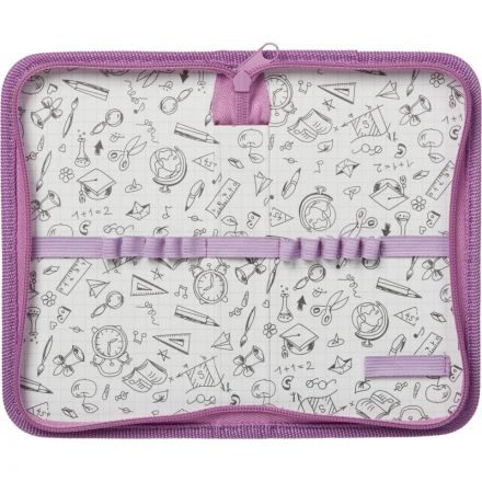 Пенал №1School Волшебный Единорог 1отд., софт тач,190x110 мм,ПКК 03-6