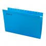 Подвесные папки А4/Foolscap (404х240 мм) до 80 л., КОМПЛЕКТ 10 шт., синие, картон, STAFF, 270933
