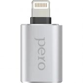 Адаптер PERO AD02 OTG LIGHTNING TO USB 3.0, серебристый Адаптер PERO AD02 OTG LIGHTNING TO USB 3.0, серебристый