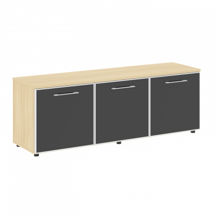Yalta Тумба модульная LT.TS-3.5 black Акация/Стекло black 1642*450*580