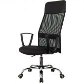 Кресло 0MX_VB_EChair-510 TW сетка/ткань черный хром