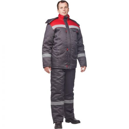 Костюм рабочий зимний муж з31-КПК сер/красн (р.44-46) 170-176 (Арсенал-СП) Костюм рабочий зимний муж з31-КПК сер/красн (р.44-46) 170-176 (Арсенал-СП)