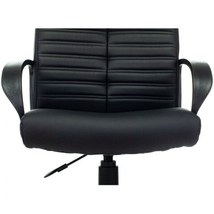 Кресло VB_Echair-657 PU кожзам черный пластик