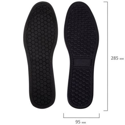 Стельки для обуви c МАССАЖНЫМ ЭФФЕКТОМ, материал HI-POLY, размер RU 39-45 / EU 40-46, с линиями выреза, SHEGRA (ШЕГРА), 700753