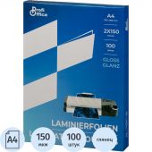 Пленка для ламинирования ProfiOffice А4, 150мкм 100шт/уп. Пленка для ламинирования ProfiOffice А4, 150мкм 100шт/уп.