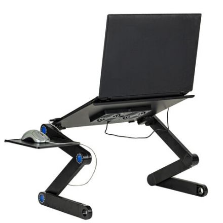 Подставка складной столик для ноутбука с охлаждением, регулируемый, 420х260 мм, BRAUBERG, 513619 Подставка складной столик для ноутбука с охлаждением, регулируемый, 420х260 мм, BRAUBERG, 513619
