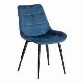 Стул Tetchair ABRUZZO ( mod. 8060 ) металл/вельвет, 52 х 63 х 85 см, синий (HLR 63)/черный Стул Tetchair ABRUZZO ( mod. 8060 ) металл/вельвет, 52 х 63 х 85 см, синий (HLR 63)/черный