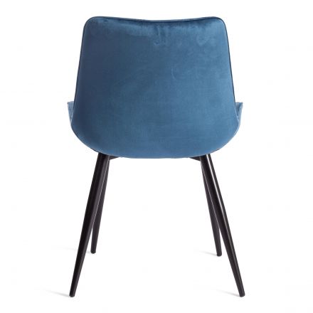Стул Tetchair ABRUZZO ( mod. 8060 ) металл/вельвет, 52 х 63 х 85 см, синий (HLR 63)/черный Стул Tetchair ABRUZZO ( mod. 8060 ) металл/вельвет, 52 х 63 х 85 см, синий (HLR 63)/черный