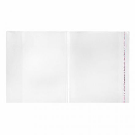 Обложки ПЭ для тетрадей и учебников, НАБОР "20 шт. + 1 шт. в ПОДАРОК", ПЛОТНЫЕ, 100 мкм, универсальные, прозрачные, ЮНЛАНДИЯ, 272709