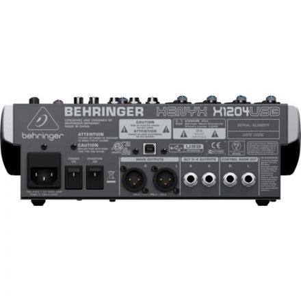 Микшерный пульт Behringer 1204USB, 4 моновхода, 2 стерео, 2 AUX-шины, USB Микшерный пульт Behringer 1204USB, 4 моновхода, 2 стерео, 2 AUX-шины, USB