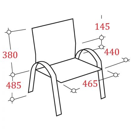 Стул UP_Echair Афродита Люкс каркас хром сетка/ткань черный
