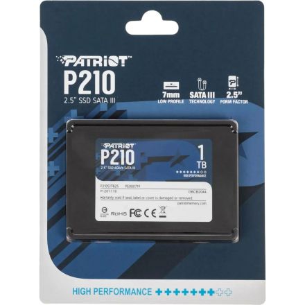 SSD накопитель Patriot SATA-III 1TB P210 2.5(P210S1TB25)