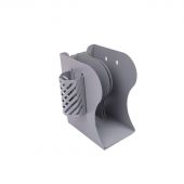 Подставка для книг и учебников раздвижная, со стаканом, серая