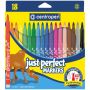 Фломастеры Centropen "Just Perfect", 18цв., трехгранные, смываемые, устойч. к высыханию, картон, европодвес Фломастеры Centropen "Just Perfect", 18цв., трехгранные, смываемые, устойч. к высыханию, картон, европодвес