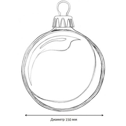 Шар 150мм (матово-красный), 502304 Шар 150мм (матово-красный), 502304