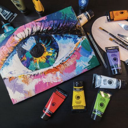 Краска акриловая художественная BRAUBERG ART CLASSIC, туба 75 мл, ПРУССКАЯ СИНЯЯ, 191097