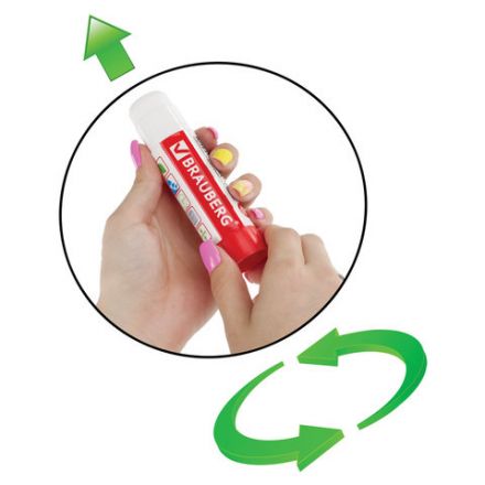 Клей-карандаш BRAUBERG, 25 г, 220871 Клей-карандаш BRAUBERG, 25 г, 220871