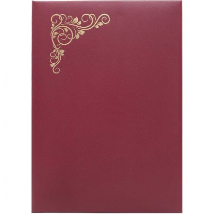 Папка адресная Виньетка бумвинил бордо. Упаковка 5 шт.