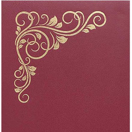 Папка адресная Виньетка бумвинил бордо. Упаковка 5 шт.