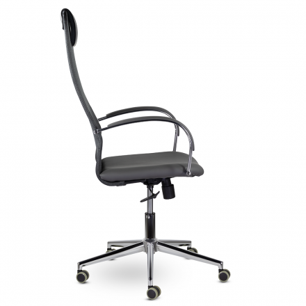 Кресло СН-601 Соло хром SoloCH Ср S-0422/TW-72/S-0422 (темно-серый) Кресло СН-601 Соло хром SoloCH Ср S-0422/TW-72/S-0422 (темно-серый)