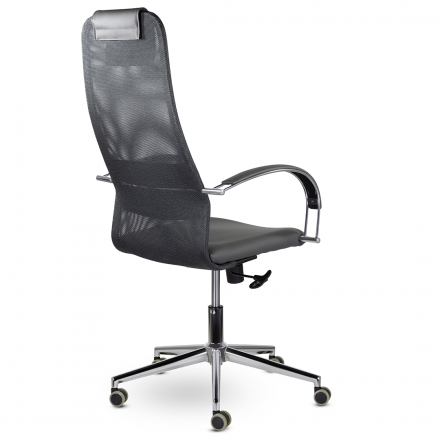 Кресло СН-601 Соло хром SoloCH Ср S-0422/TW-72/S-0422 (темно-серый) Кресло СН-601 Соло хром SoloCH Ср S-0422/TW-72/S-0422 (темно-серый)