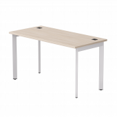 Стол прямой Everprof EVO на металлокаркасе 1380х670х755 мм опоры 45гр Дуб Соната/Белый