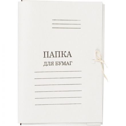 Папка для бумаг с завязками 300 гр/м2 А4 200 лист немелован