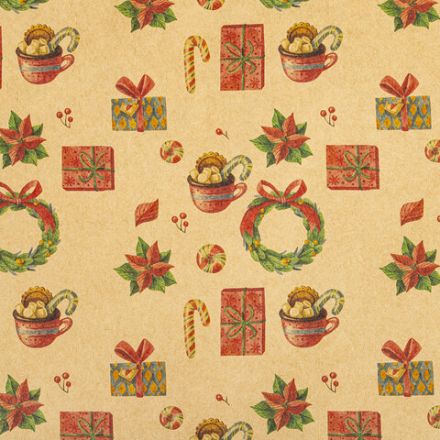 Бумага упаковочная подарочная новогодняя "Christmas Kraft", 70х100 см, 10 дизайнов ассорти, ЗОЛОТАЯ СКАЗКА, 592053 Бумага упаковочная подарочная новогодняя "Christmas Kraft", 70х100 см, 10 дизайнов ассорти, ЗОЛОТАЯ СКАЗКА, 592053