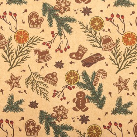 Бумага упаковочная подарочная новогодняя "Christmas Kraft", 70х100 см, 10 дизайнов ассорти, ЗОЛОТАЯ СКАЗКА, 592053 Бумага упаковочная подарочная новогодняя "Christmas Kraft", 70х100 см, 10 дизайнов ассорти, ЗОЛОТАЯ СКАЗКА, 592053