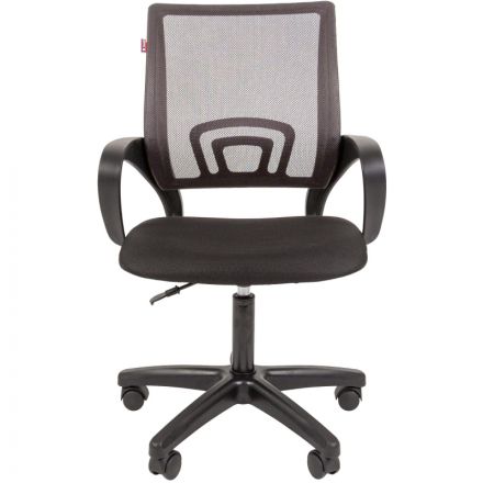 Кресло VT_EChair-304 (LT) TC Net ткань черн/сетка серый, пластик