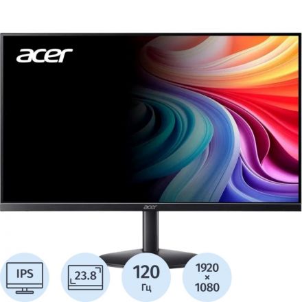 Монитор Acer 23,8 SB243YG0bi (UM.QS3CD.003) 16:9, IPS, FHD,120Hz,VGA,HDMI Монитор Acer 23,8 SB243YG0bi (UM.QS3CD.003) 16:9, IPS, FHD,120Hz,VGA,HDMI