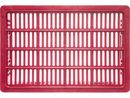 Ящик 600х400х250 с перфорацией  красный