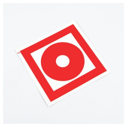 Знак пожарной безопасности "Кнопка включения пожарной автоматики", КОМПЛЕКТ 10 штук, 100х100 мм, пленка, F10 Знак пожарной безопасности "Кнопка включения пожарной автоматики", КОМПЛЕКТ 10 штук, 100х100 мм, пленка, F10