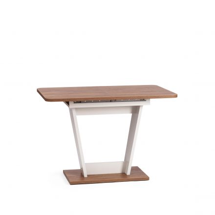 Стол обеденный FOX раздвижной ЛДСП, 68.6x110-145x75 см, Дуб Канзас/Пепел