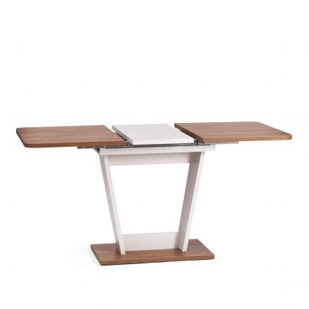 Стол обеденный FOX раздвижной ЛДСП, 68.6x110-145x75 см, Дуб Канзас/Пепел