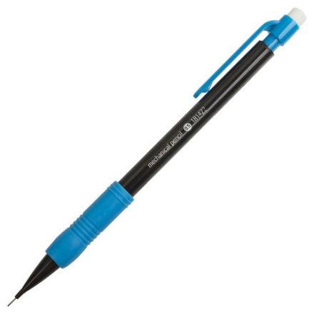 Карандаш механический 0,5 мм, STAFF "College" MP-422, ластик, резиновый грип, корпус черный, детали ассорти, 181422 Карандаш механический 0,5 мм, STAFF "College" MP-422, ластик, резиновый грип, корпус черный, детали ассорти, 181422