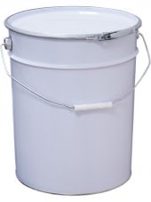 Ведро металлическое 20 л белый цвет крышка-обруч Ведро металлическое 20 л белый цвет крышка-обруч